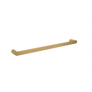 Esperia Brushed Gold Solid Brass Single Towel Rail 600mm